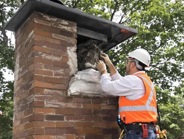 Humane removal of debris and animals by Wickliffe Chimney Sweep in Wickliffe, OH