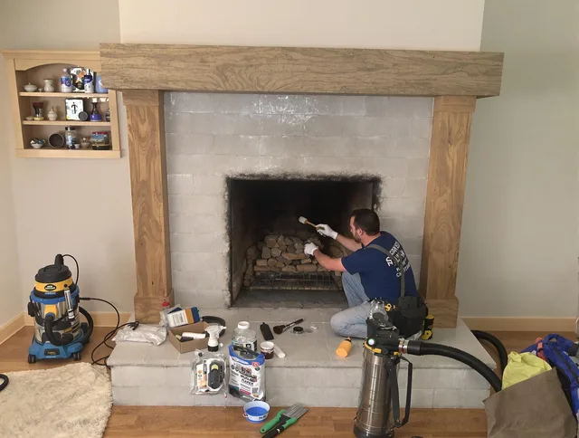 Detailed creosote removal process by Wickliffe Chimney Sweep in Wickliffe, OH