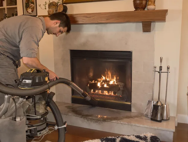 Routine fireplace upkeep by Wickliffe Chimney Sweep in Wickliffe, OH