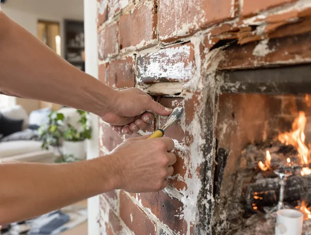 Routine fireplace repair by Wickliffe Chimney Sweep in Wickliffe, OH