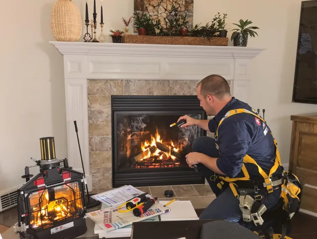 Safety-focused fireplace inspection by Wickliffe Chimney Sweep in Wickliffe, OH