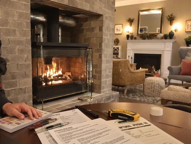 Wickliffe Chimney Sweep verifying fireplace safety measures in Wickliffe, OH